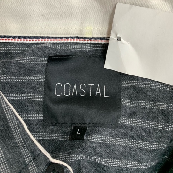 Coastal Striped Ride Modern Fit Flannel - Picture 5 of 5
